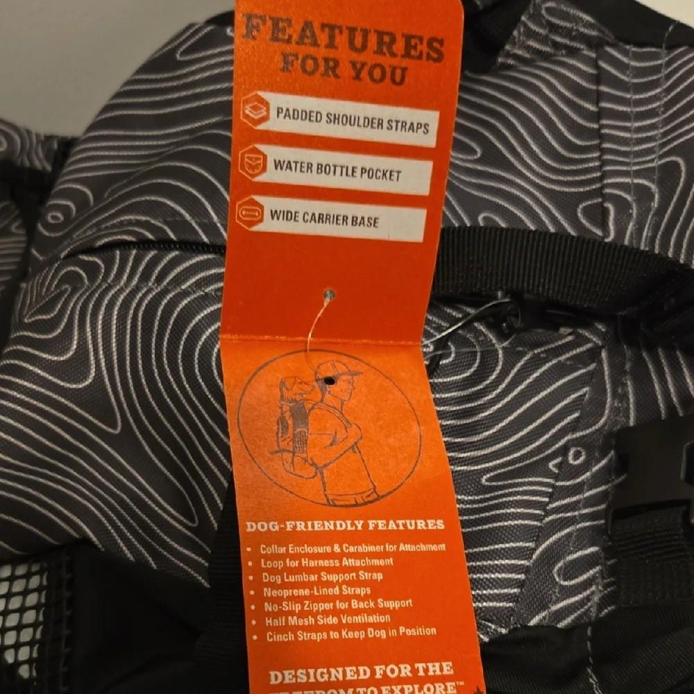 PetAmi Gray Dog Carrier Backpack